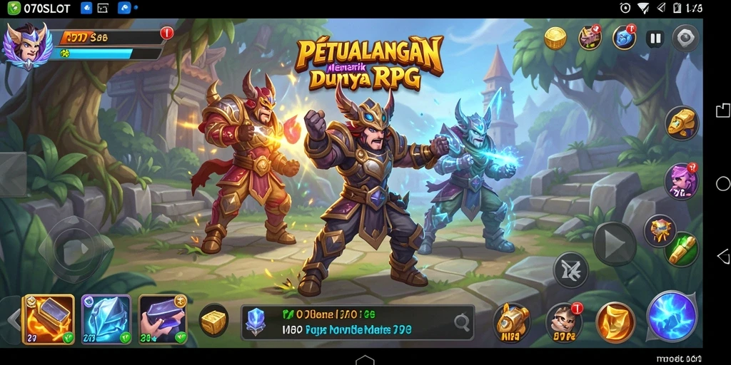 Tampilan gameplay mendebarkan di 070SLOT dengan aksi RPG yang seru.