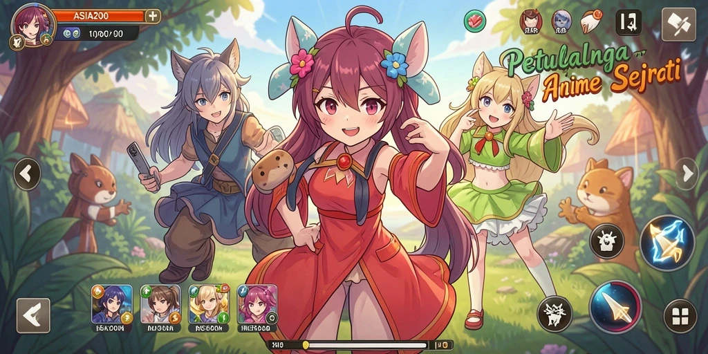 Tangkapan layar ASIA200 menunjukkan aksi seru dalam dunia Anime yang memukau.