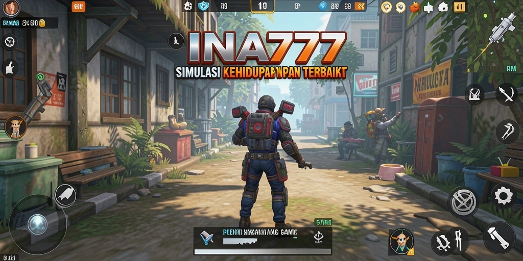Tangkapan layar gameplay INA777 menampilkan karakter dalam lingkungan yang hidup dan interaktif.