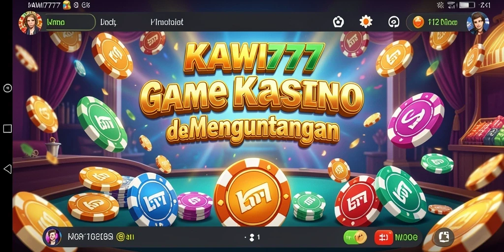 Screenshot KAWI777 menunjukkan gameplay kasino yang menarik.