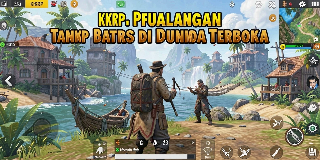 Tampilan gameplay seru dalam dunia terbuka KKRP.