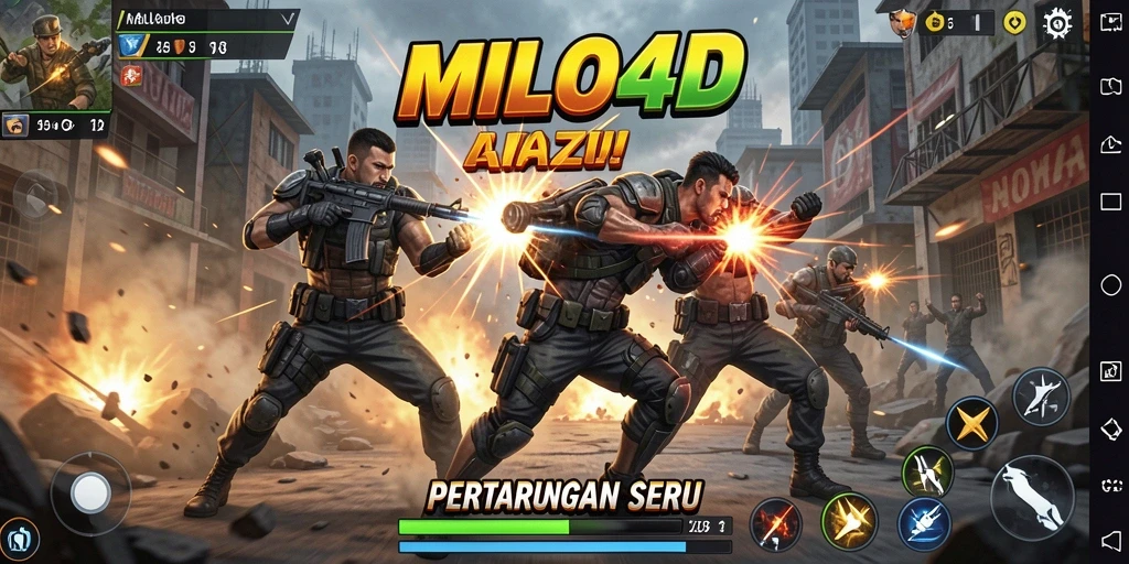 Tampilan gameplay mendebarkan di MILO4D dengan grafis yang mengesankan.