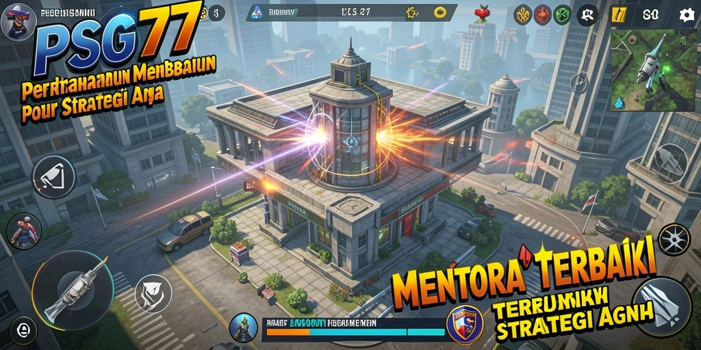 Tampilan gameplay menarik dari PSG77 dalam genre Tower Defense.