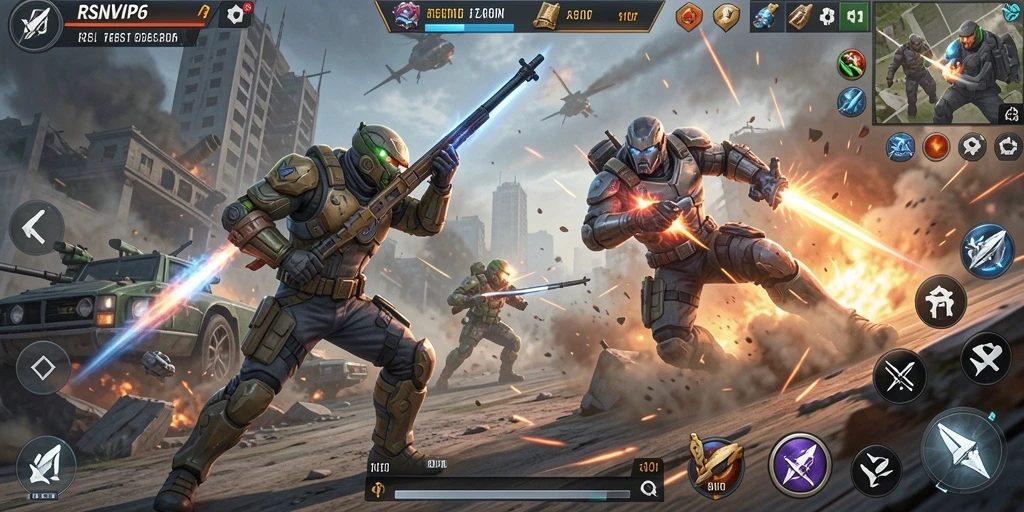 Tampilan gameplay RSNVIP6 yang penuh aksi dan adrenalin.