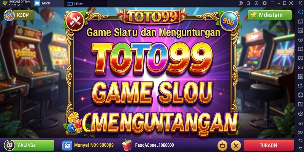 Tampilan gameplay utama TOTO99 saat berputar di slot yang menegangkan.
