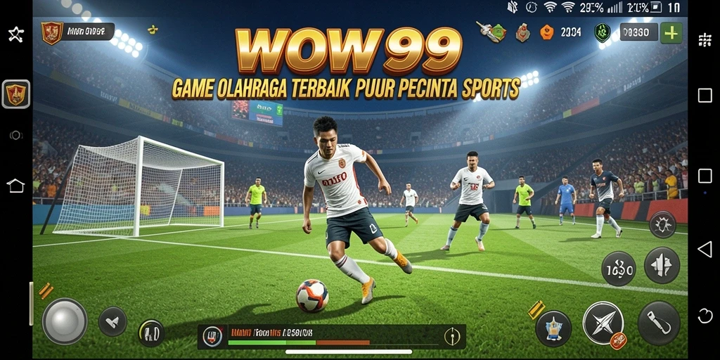 Screenshot gameplay WOW99 menunjukkan aksi seru dalam berbagai olahraga.