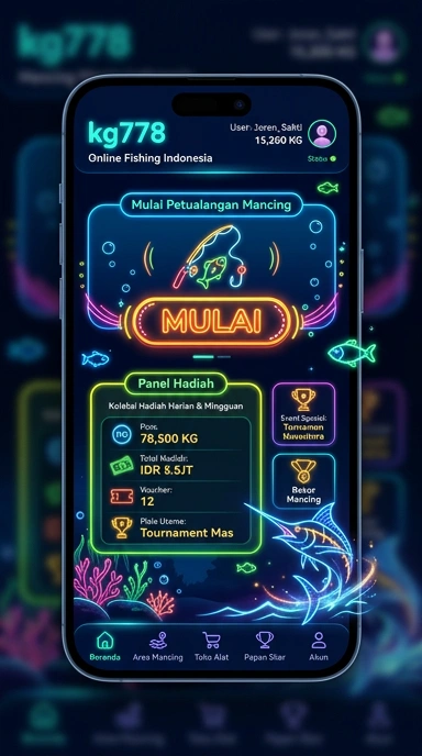 Tampilan aplikasi kg778 yang user-friendly.